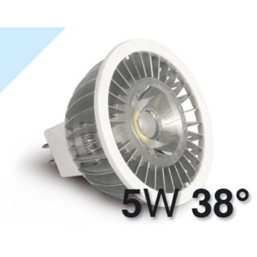 HAMLET XLD535C20 FARETTO LED MR16 5W LUCE FREDDA 38° FLUSSO LUMINOSO 200 LUMEN